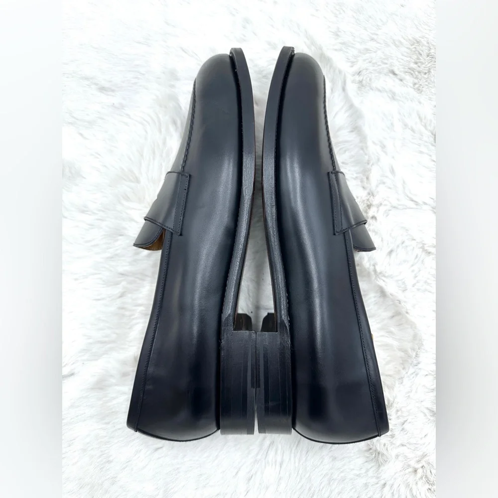 Morjas Ivy Loafers in‎ Black Leather NEW size 13 US 13.5